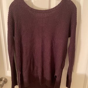 American eagle light knit sweater brown or purple-ish color size medium